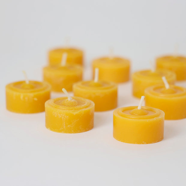 CAJA DE VELAS DE TÉ 100% CERA DE ABEJA