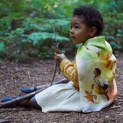 PAÑUELO DE SEDA ILUSTRADO