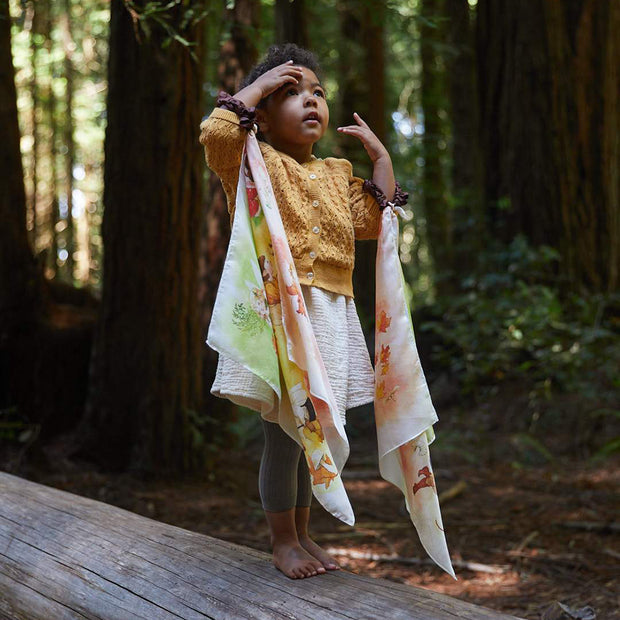 PAÑUELO Y GUIRNALDA DE SEDA