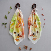 PAÑUELO Y GUIRNALDA DE SEDA